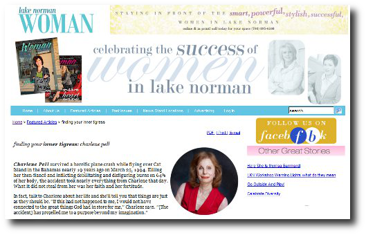 Lake Norman Woman Magazine Article